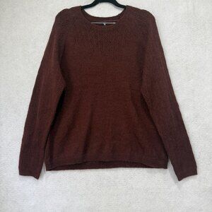 Kuhl Sweater Womens Extra Large Brown Pullover Knit Wool Blend Crewneck 22F 4087